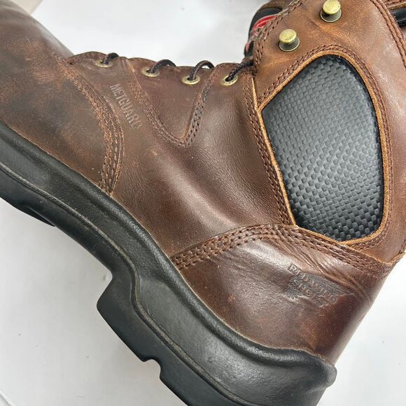 Red Wing brown leather lace up work boots Size US 13 main image 6